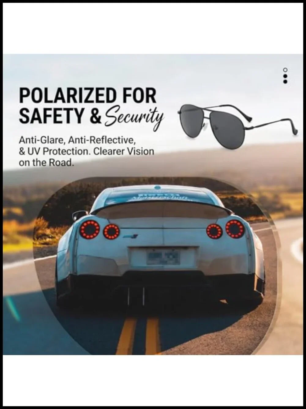 Polarized Aviator Sunglasses TR-90 Frame Women Men Trendy Sunnies Anti-Glare
